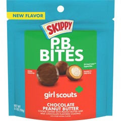 SKIPPY PB Bites Girl Scouts Chocolate Peanut Butter Snack, 5.5 oz