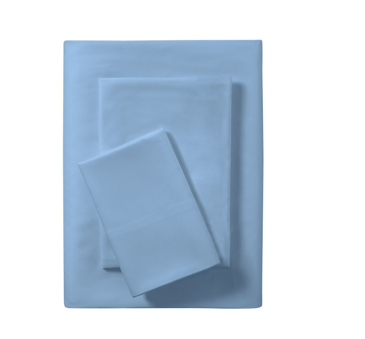 Mainstays Basic Value Microfiber Bed Sheet Set, Light Blue, Twin, 3 Piece.