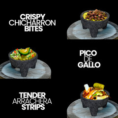 The original Molcajete Mexicano volcanic rock Handmade of Authentic Lava Rock