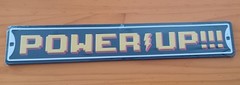 Power up video game wall decor 3.33 x 20 in