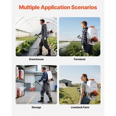 Uimoso Gas-Powered Backpack Sprayer with 26.5CC Engine and 6.5-Gallon Capacity