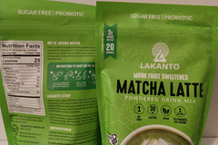 2 Lakanto® Sugar Free Matcha Latte – Green Tea Powder w/ Shelf Stable Probiotics