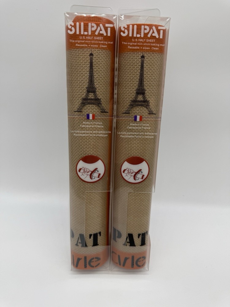 PACK OF 2 Silpat Mat US Half Size 11 5/8″ X 16 1/2″ Made In France Baking