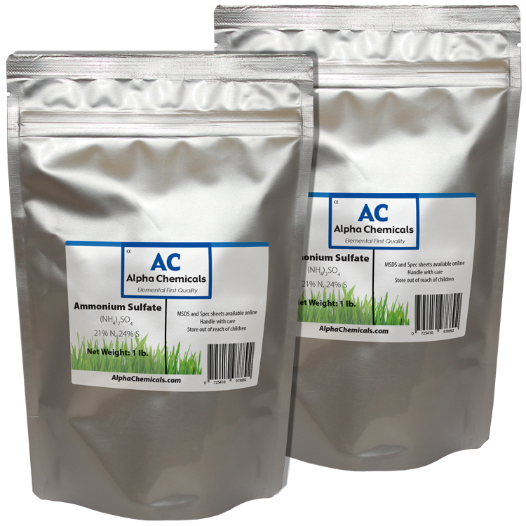 Ammonium Sulfate – 2 Pounds (2 – 1 lb bags) – 99% Pure