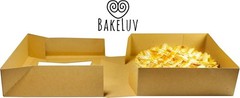 Food Safe 100 Pack Bakery Boxes, 8x8x2.5 Inches – Biodegradable, Window Design