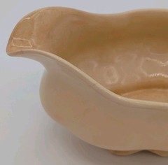 Vintage Crazed,Stained,Weathered Avona Taylor Smith & Taylor China Co.Gravy Boat