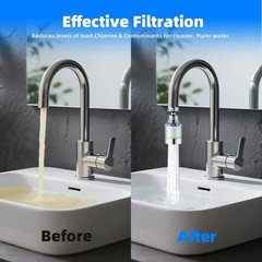 Faucet Water Filter Tap Filtration Kitchen Sink Mount Purifier System 360°Rotate