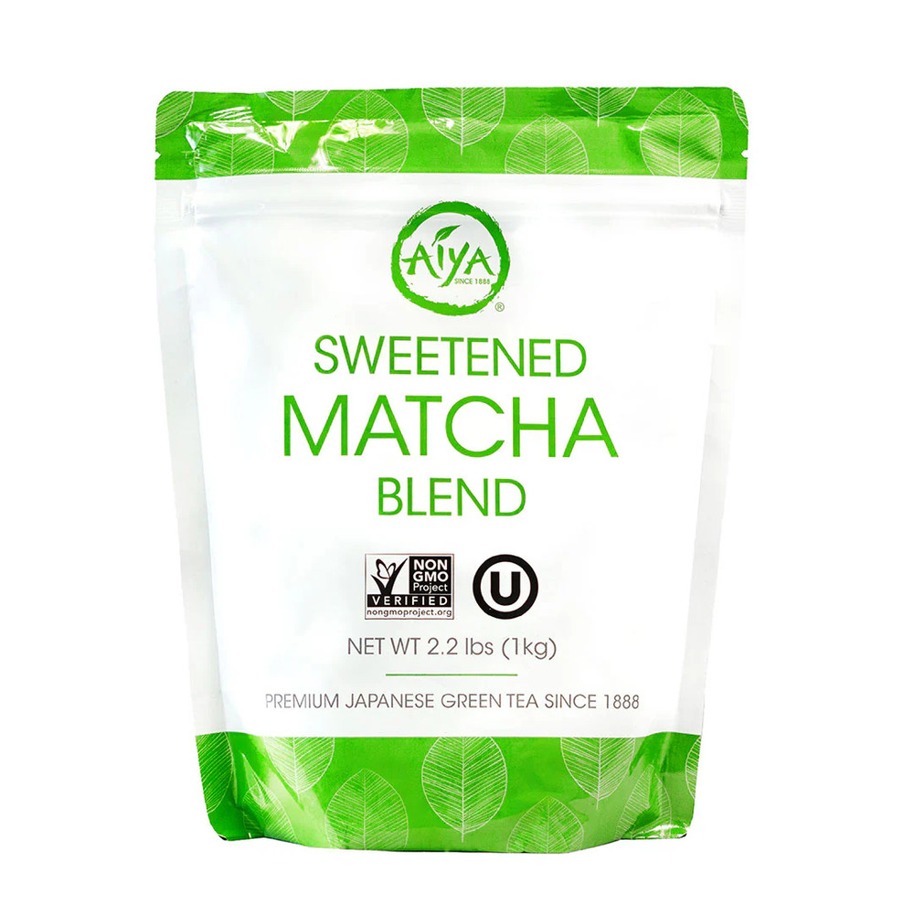 Aiya Matcha Sweetened Matcha Green Tea Powder 2.2 LB (1 kg bag)