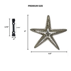 Starfish Door Knocker by Michael Healy – Nickel Silver Finish (Premium Size )