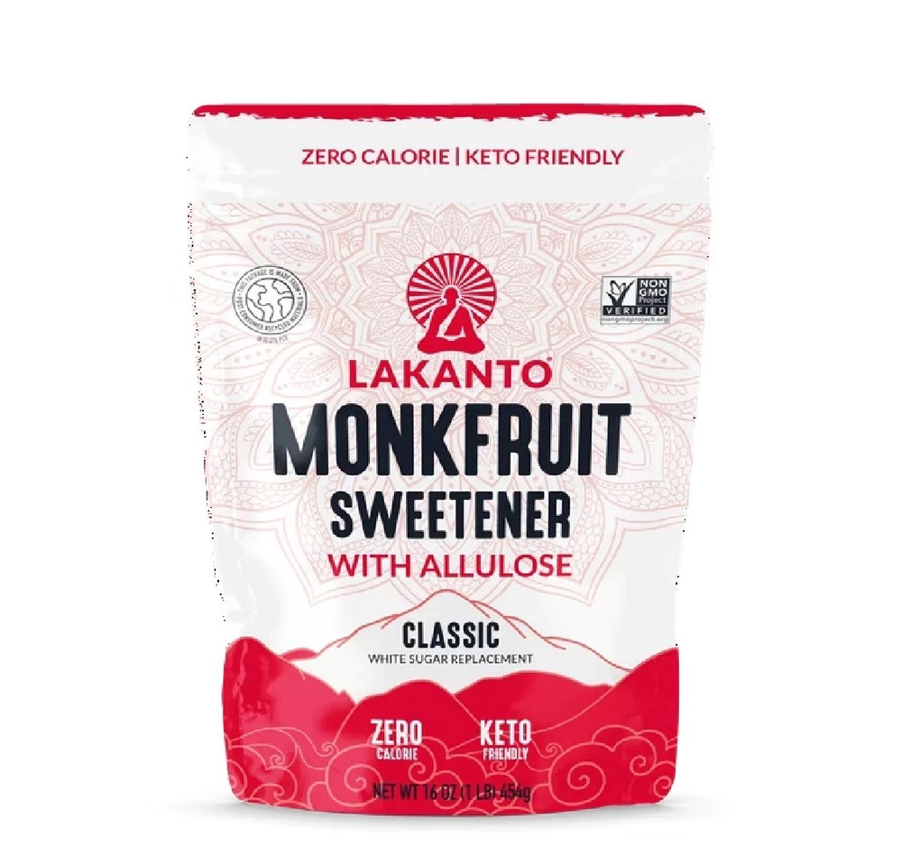 Lakanto Classic Monk Fruit Sweetener with Allulose, 1 lb, 1 Count