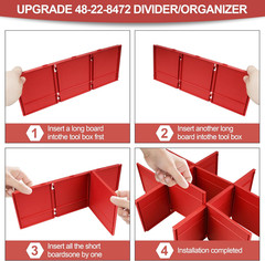 2026Upgrade 48-22-8472 Packout Divider/Organizer for Milwauke Packout 2 Drawer T