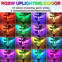 LED Spot Lights Indoor 6W RGBW LED Spotlight with Remote Control Changing Color