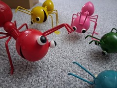 5-Pack Metal Ant Garden Decor, Metal Cute Ants Yard Decorations [Multicolor]