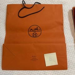 Authentic Large Hermes Shopping Bags (8 qty) 16.5” W x 18.5H ” x 6.75”D