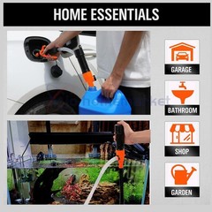 Battery Powered Electric Fuel Transfer Pump Portable Gas Oil Liquid Pump