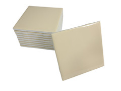 French Vanilla Yellow Ceramic Tile 4.25 in Shower Backsplash Classic Color 141