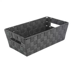 4.72 In. H X 7.68 In. W X 14.57 In. D Gray Fabric Cube Storage Bin