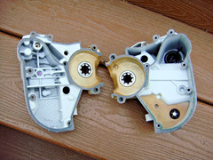 GENUINE STIHL 020T TOP HANDLE CHAINSAW CRANKCASE HALVES – BOTH SIDES