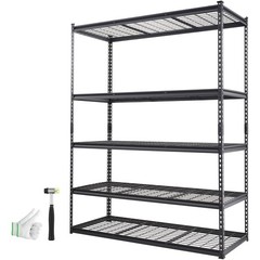 Uimoso Storage Shelving Unit 24*60*78″ Garage Rack 5-Tier Load 2000 lbs