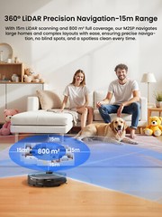 Lefant M2S Pro 7000Pa Robot Vacuum Cleaner Self-Emptying 2.4G/5G Smart Sweeper