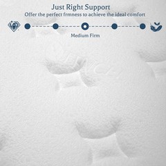 10/12/14 Inch Gel Memory Foam Hybrid Spring Mattress Twin Full Queen King In Box