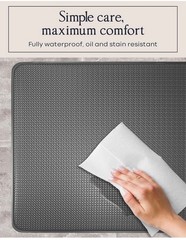 Anti-Fatigue Kitchen Mat Set 2-Piece Memory Foam Cushioned Mats for Standing