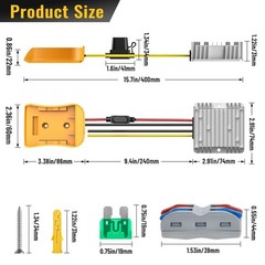 20V to 12V 20A Step Down Converter Adapter Compatible with Dewalt 20V Regulator