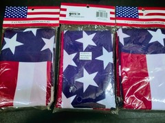 3 Pieces: 3×5′ American Flag, Metal Grommets, 3 Feet By 5 Foot, United States
