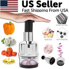 Vegetable Fruit Salad Hand Chopper Cutter Onion Garlic Food Slicer Dicer Peeler