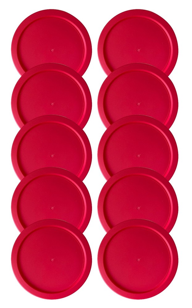 Replacement Lid for Pyrex 1-CUP Storage Cover 4″ Bowl 7202-PC Red (10-Pack)