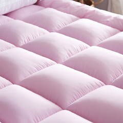 Soft Quilt Mattress Pad Topper Fitted Cooling Breathable Bed Protector Washable