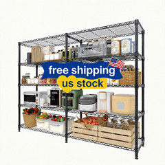 Metal Storage Shelves 5-Tier, Heavy Duty Wire Rack Shelving Unit, Adjustable