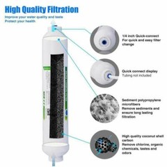 5 Stage Undersink Reverse Osmosis Water Filtration System 75 GPD Membrane Filter