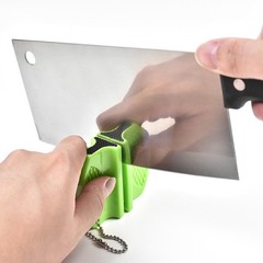 1pc Mini Ceramic Rod Tungsten Steel Knife Sharpener Two-stage Butterfly Type