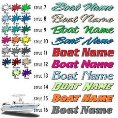 Boat Name Decal 3×18″ / Custom Hull Graphic / Premium Marine Vinyl Lettering 2CL