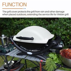 Grill Cover for Weber Q1200, Q1400, Q140, Q120, Q100 and Q1000 Grills, Outdoo…