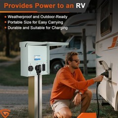 RV Electrical Outlet Panel with Breaker Temporary Power Outlet 20/ 30/ 50 Amp