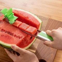 Watermelon Slicer Cutter Stainless Steel Windmill Watermelon Cutter Knife
