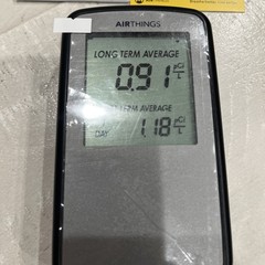 Airthings Corentium Home 223 Digital Radon Detector, Black/Gray, portable