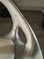 Ross Lovegrove for Bernhardt “Go” Chair – Magnesium – Silver/Tan