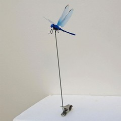 12Pcs Indoor & Outdoor Fake Dragonfly Rod Clip, Dragonfly Clip Bug Repellent, 3D