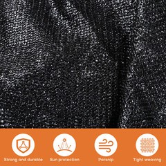 90% Shade Cloth Anti-Aging Sun Mesh UV Resistant Net Sunblock Plant Garden Tarp