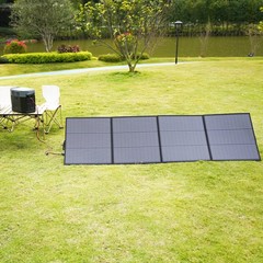 MHPOWOS 220W Portable Solar Panel Foldable IP67 7-in-1 Cable for Power Station