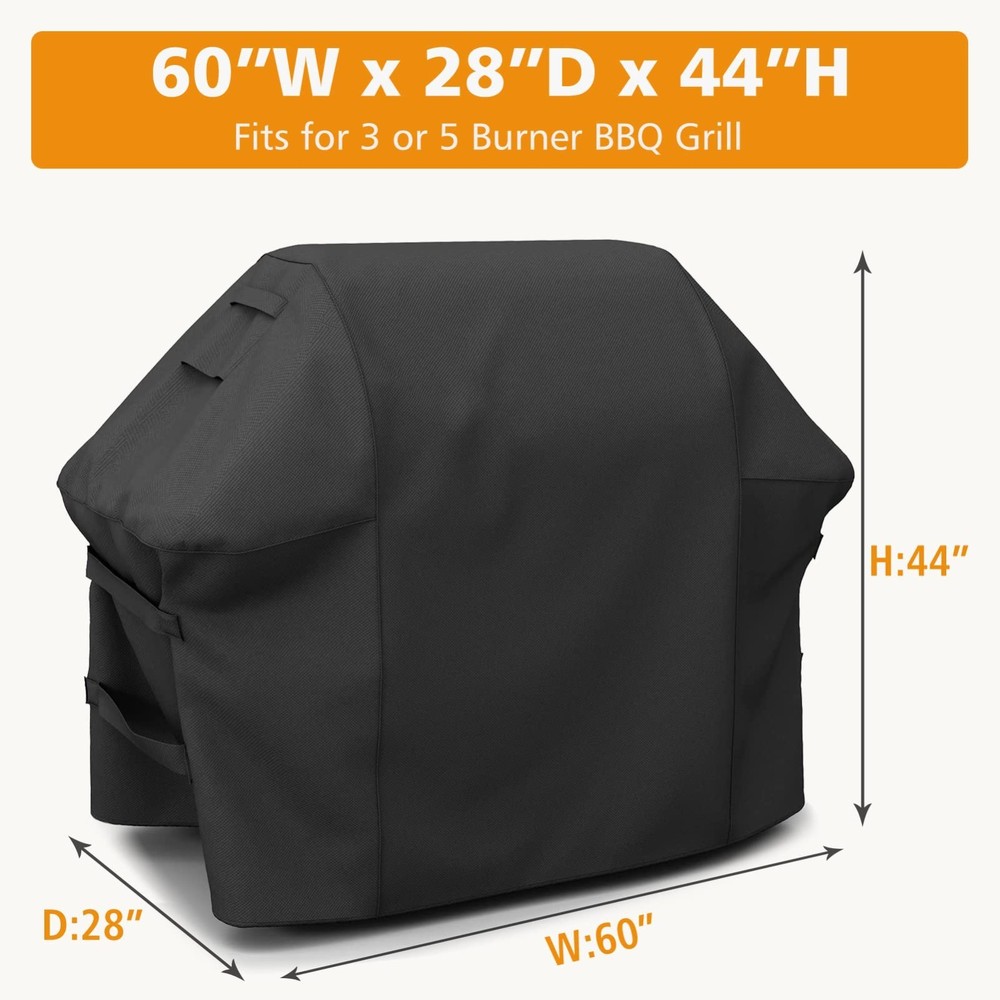 60″ Grill Cover for 7130 Weber Genesis I/II 310/320/330, Genesis II 315/335 US