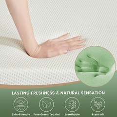 VIPKOE 5″ 6″ Mattress Medium Firm Gel Memory Foam CertiPUR-US,TwinTxl Full Queen