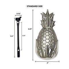 Pineapple Door Knocker by Michael Healy – Nickel Silver Finish (Standard Size )