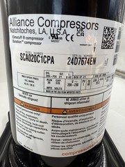 NEW Trane Alliance Compressor SCA020C1CPA COM13740 208-230V 1PH R410A 2 TON