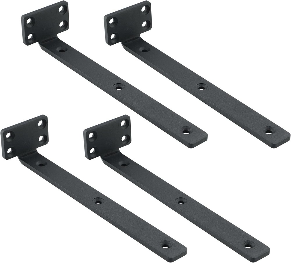 4 Pack 7.88 Inch Floating Shelf Bracket, Heavy Duty Metal L Brackets