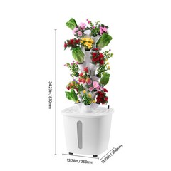 Hydroponic Growing System 30 Pods Indoor Smart Hydroponic Tower Garden with Pump