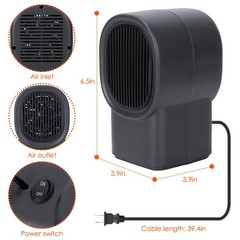 Mini Desktop Fan Heater Personal Small For Home Offices Electric Heater Portable